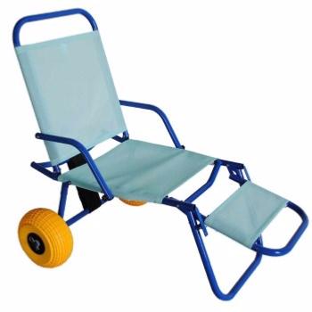 Silla de Playa Tumbona plegable portátil con ruedas piscina Banana